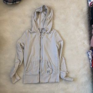 Victoria pink line zip up hoodie